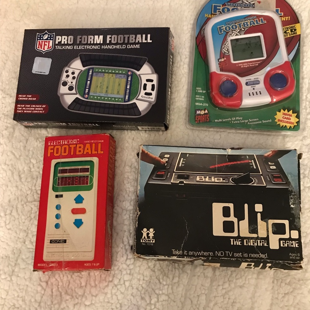 Blip Football Handheld Game - lot nfl